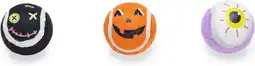 Intratuin Beeztees kattenspeelgoed tennisbal Halloween D 4,5 cm 3 stuks aanbieding