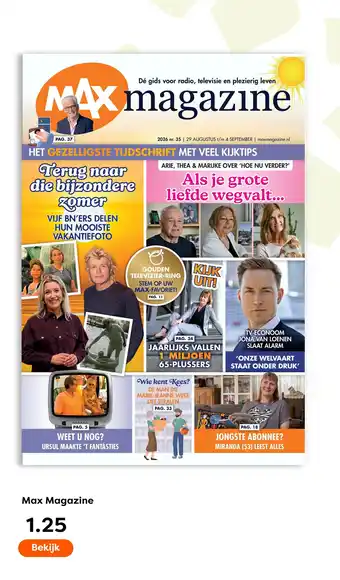 The Read Shop Max Magazine aanbieding