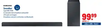 Makro Samsung Soundbar Type HW-T430 aanbieding