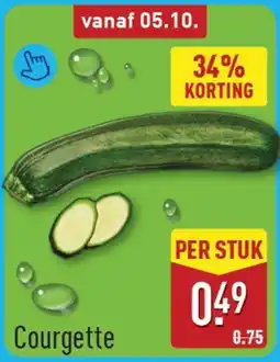 ALDI Courgette aanbieding