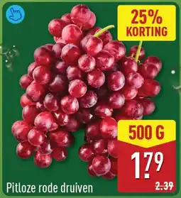 ALDI Pitloze rode druiven aanbieding