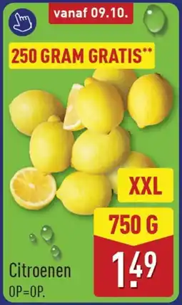 ALDI Citroenen aanbieding