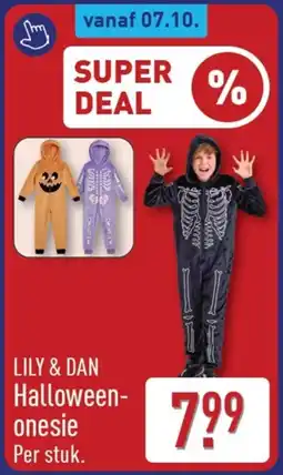 ALDI Lily & Dan Halloween-onesie aanbieding