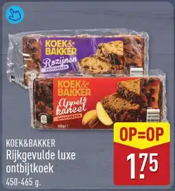 ALDI Koek&bakker rijkgevulde luxe ontbijtkoek aanbieding