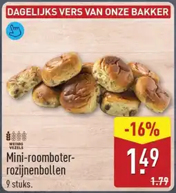 ALDI Mini-roomboter-rozijnenbollen aanbieding