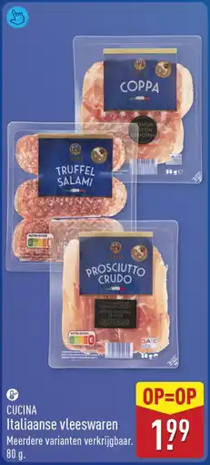 ALDI CUCINA Italiaanse vleeswaren aanbieding