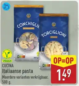 ALDI Cucina Italiaanse pasta aanbieding
