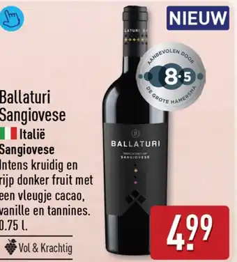 ALDI Ballaturi Sangiovese aanbieding