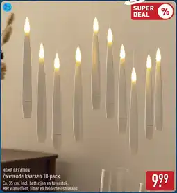 ALDI Zwevende kaarsen aanbieding