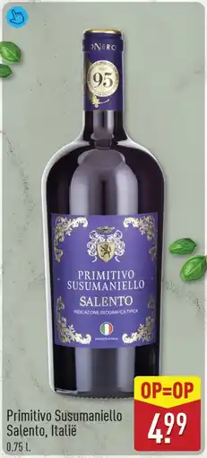 ALDI Primitivo Susumaniello Salento aanbieding