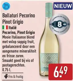 ALDI Ballaturi Pecorino Pinot Grigio aanbieding
