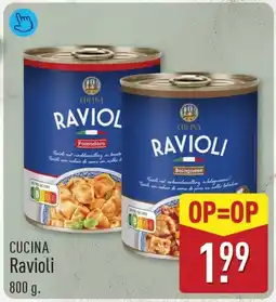 ALDI Cucina ravioli aanbieding