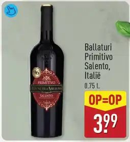 ALDI Ballaturi Primitivo Salento aanbieding