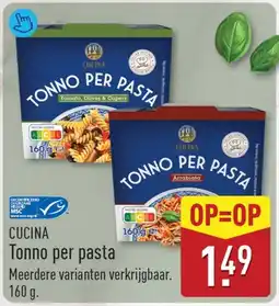 ALDI Cucina Tonno per pasta aanbieding
