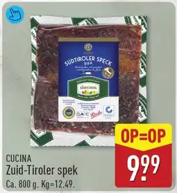 ALDI Cucina Zuid-Tiroler spek aanbieding