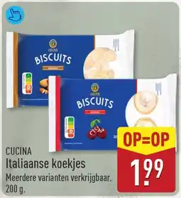 ALDI Cucina Italiaanse koekjes aanbieding