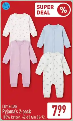ALDI Lily & Dan Pyjama's aanbieding