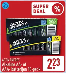 ALDI Activ Energy Alkaline AA of AAA batterijen aanbieding