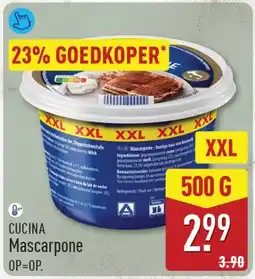 ALDI Cucina Mascarpone aanbieding