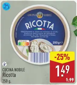 ALDI Cucina Nobile Ricotta aanbieding