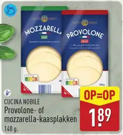 ALDI Cucina Nobile Provolone of mozzarella kaasplakken aanbieding
