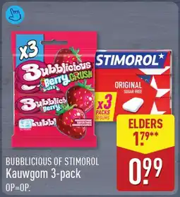 ALDI Bubblicious of Stimorol Kauwgom aanbieding