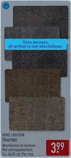 ALDI Home creation deurmat aanbieding