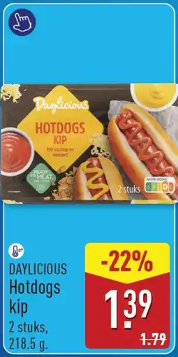 ALDI Daylicious Hotdogs kip aanbieding