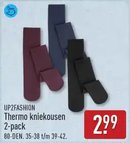 ALDI Up2fashion thermo kniekousen aanbieding