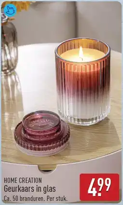 ALDI Home creation geurkaars in glas aanbieding
