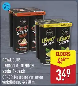 ALDI Royal Club Lemon or orange soda aanbieding