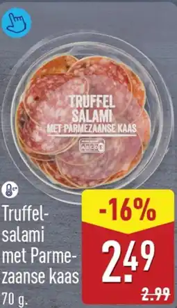ALDI Truffel-salami met Parmezaanse kaas aanbieding