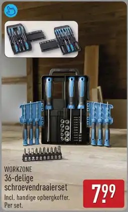 ALDI Workzone 36-delige schroevendraaierset aanbieding