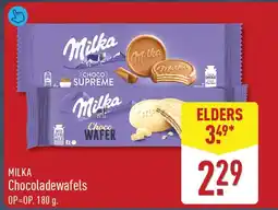 ALDI Milka Chocoladewafels aanbieding
