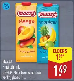 ALDI Maaza Fruitdrink aanbieding