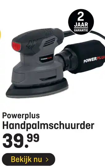 Hubo Powerplus Handpalmschuurder aanbieding