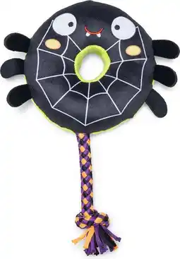 Intratuin Beeztees hondenspeelgoed met flostouw donut spin 24 x 5 x 25 cm aanbieding