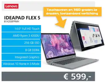 Informatique Lenovo IdeaPad FLEX 5 | 81X200FPMH aanbieding