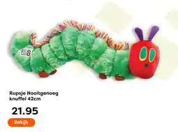 The Read Shop Eric Carle Rupsje Nooitgenoeg knuffel aanbieding