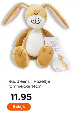 The Read Shop Nutbrown Ratte Hazeltje rammelaar aanbieding