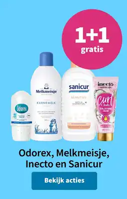 Plein.nl Odorex, Melkmeisje, Inecto en Sanicur aanbieding