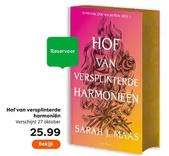 The Read Shop Sarah J. Maas Hof van versplinterde harmonieën aanbieding