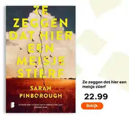 The Read Shop Ze zeggen dat hier een meisje stierf aanbieding