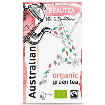 Dekamarkt Australian Green tea beautytea kop 16 zakjes aanbieding