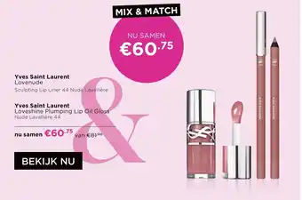 ICI Paris XL Yves Saint Laurent Lovenude & Loveshine Plumping Lip Oil Gloss aanbieding