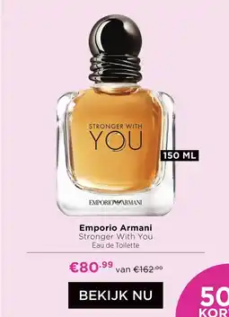 ICI Paris XL Emporio Armani Stronger With You aanbieding
