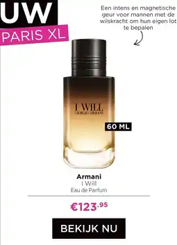 ICI Paris XL Armani I Will aanbieding