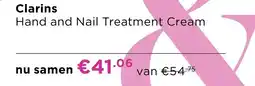 ICI Paris XL Clarins Hand and Nail Treatment Cream aanbieding