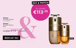 ICI Paris XL Clarins Double Serum Foundation & Double Serum Eye aanbieding