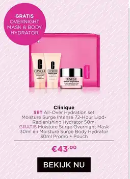 ICI Paris XL Clinique SET All-Over Hydration set aanbieding